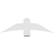 Ekena Millwork Bellingham Architectural Grade PVC Gable Bracket, 48"W x 14"H x 2"D x 6"F, 7/12 Pitch GBP048X14X0206BEL00 - alternate 5